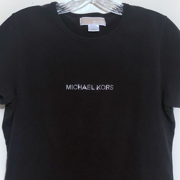 Michael Kors Tops - 🍍 3/$24  Michael Kors Rhinestone Name Tee Shirt